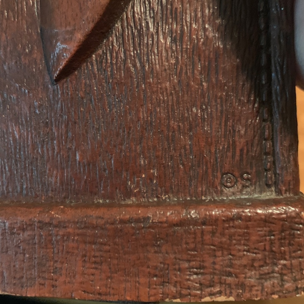 Vintage Brown 1940s Syroco Wood Horse Head Bookend Set of 2…2nd One Just Found! - Picture 12 of 16